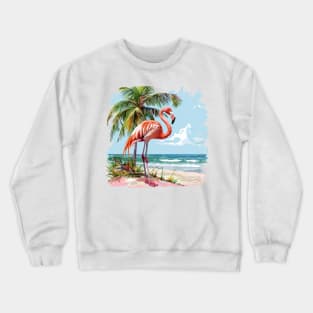 Flamingo Lovers Summer Vibes Crewneck Sweatshirt